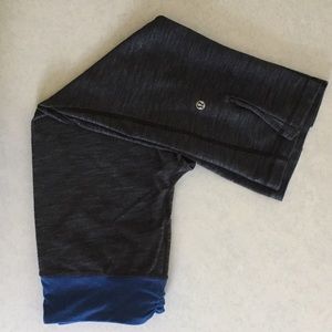 Lululemon Blue Capri Yoga Pants Workout Leggings 6